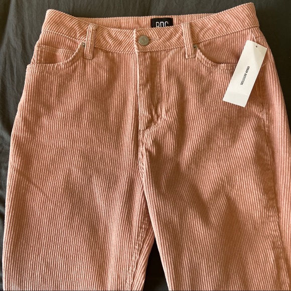Urban Outfitters High-Rise Mom Pink Corduroy Pants - Picture 2 of 6